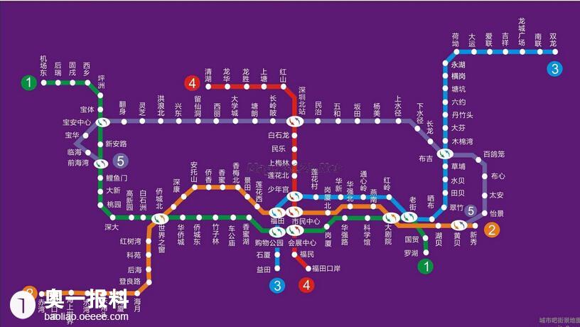 看看未来的深圳地铁路线图大全,看看有没有到